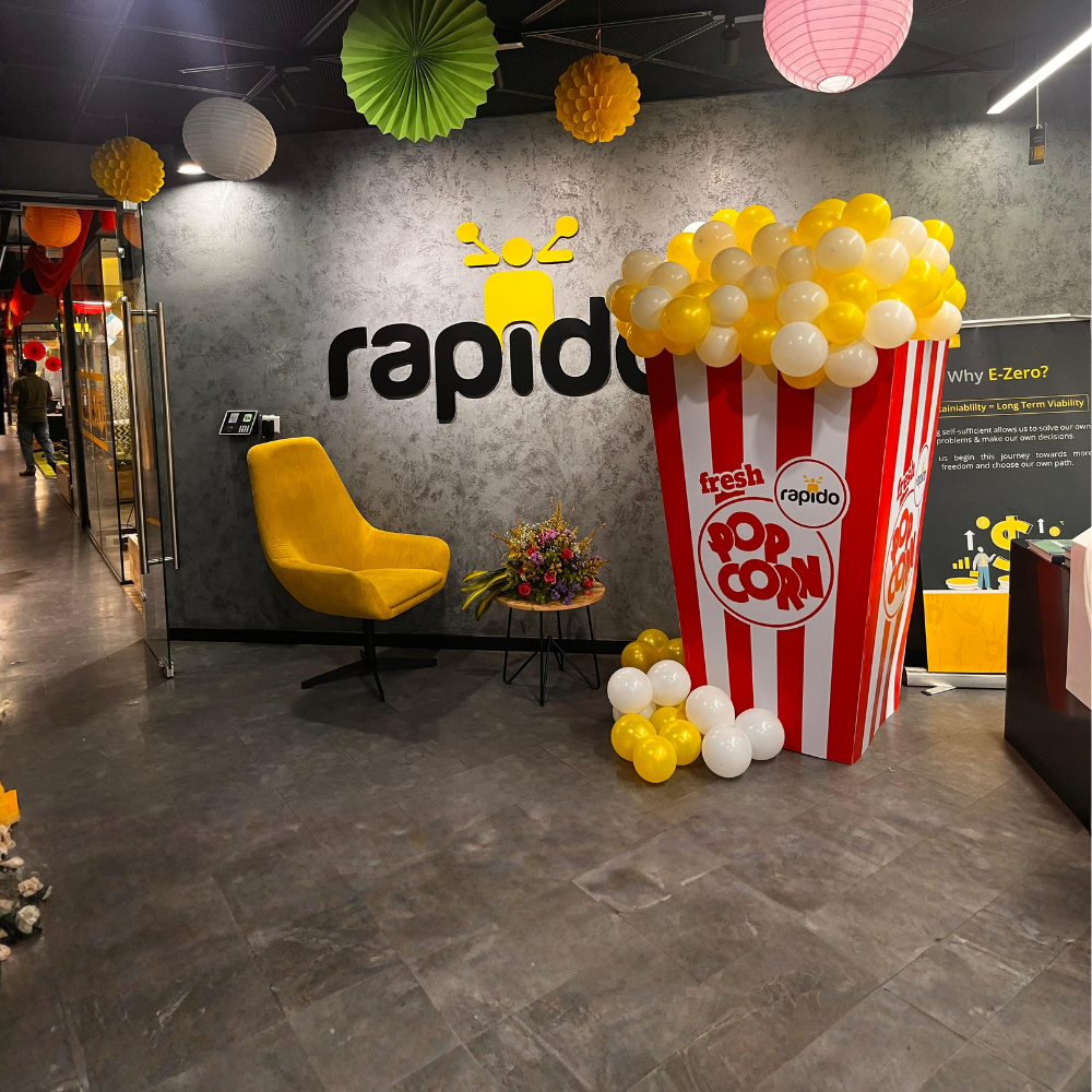 Creative branded event installation